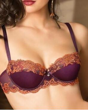 Soutien gorge Corbeille splendeur de soie Améthyste
