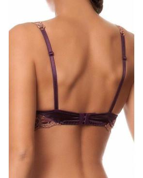 soutien gorge armature classique Lise Charmel en  soie améthyste