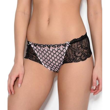 shorty Lise charmel en dentelle avoue rose