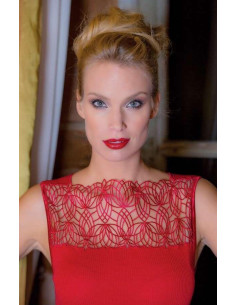 Top Moretta Entrelac de dentelle