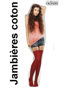 Jambière Cronert coton rouge