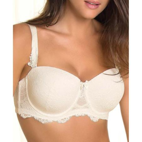 Bustier Eprise de lise Charmel Soutien gorge sans bretelle de mariage grande taille