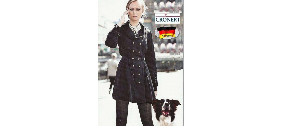 Collant Cronert à cotes Coton noir