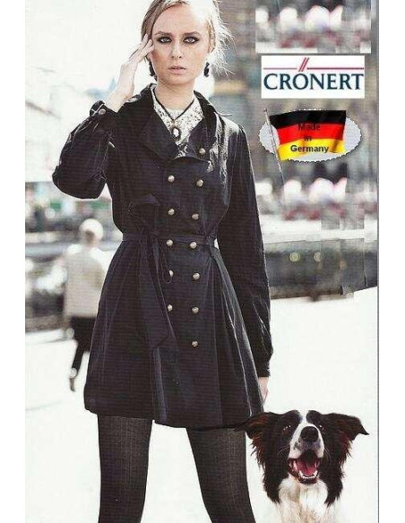 Collant Cronert à cotes Coton noir