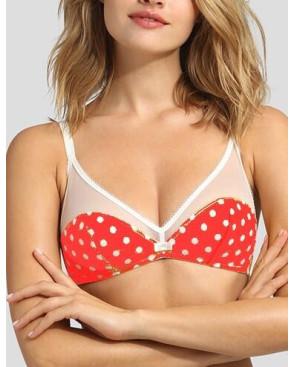 Brassière Dim Generous imprimé à pois