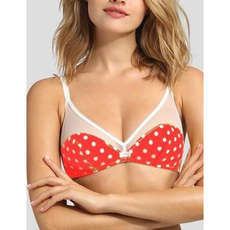 Brassière Dim Generous imprimé à pois
