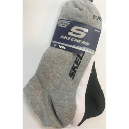3 paires Socquettes Invisibles Sketcher Coton