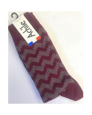 chaussettes vagues tendances bordeaux