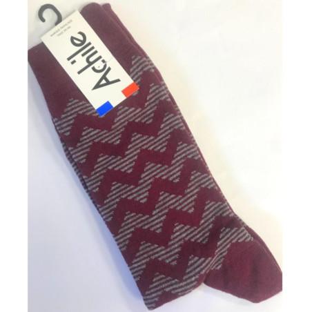 chaussettes vagues tendances bordeaux