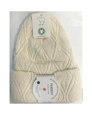 Bonnet laine naturelle bio de Perrin
