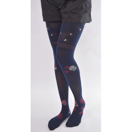 Collant Fantaisie feux d'artifices Berthe Marine