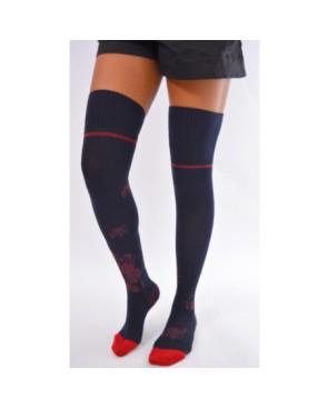Jambières leg avenue en coton revers Lurex