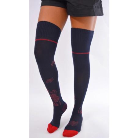 Jambières leg avenue en coton revers Lurex
