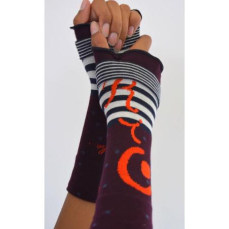 Mitaine tendance Coton fantaisie Made in France