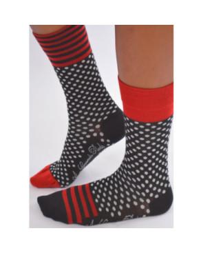 Chaussettes hiver pois asymétriques Berthe aux grands Pieds