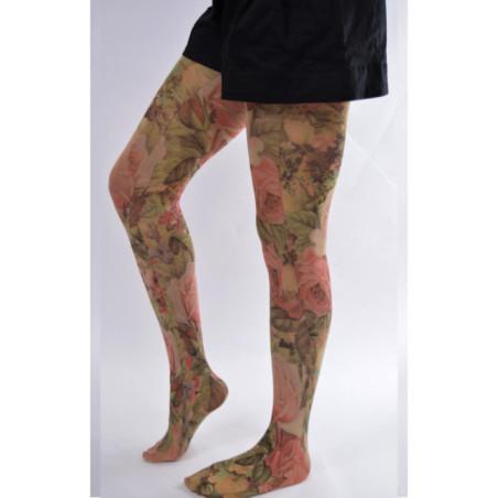 collant imprimé jardin fleuri