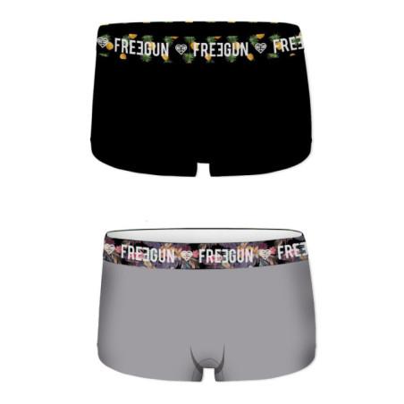 Assortiment de 2 boxers coton bio Femme Freegun
