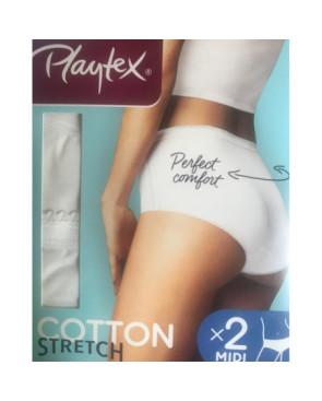 Lot de 2 Culottes Playtex cotton Stretch Midi