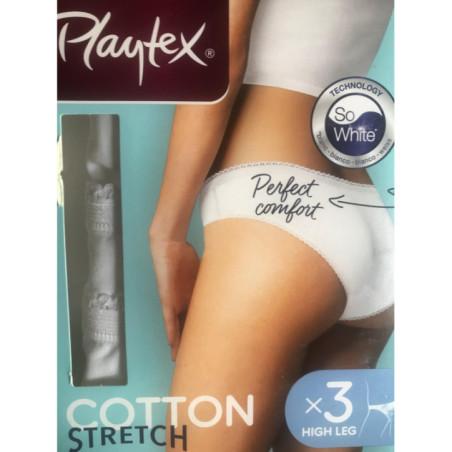 Lot de 3 Slips Playtex Coton Stretch échancré