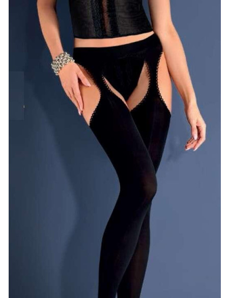 Collant opaque Ouvert Strip panty