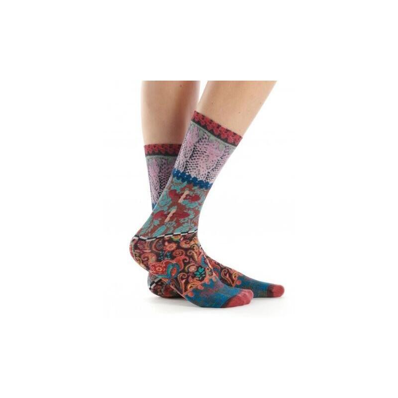 Socquette Camouflage rose Berthe dos