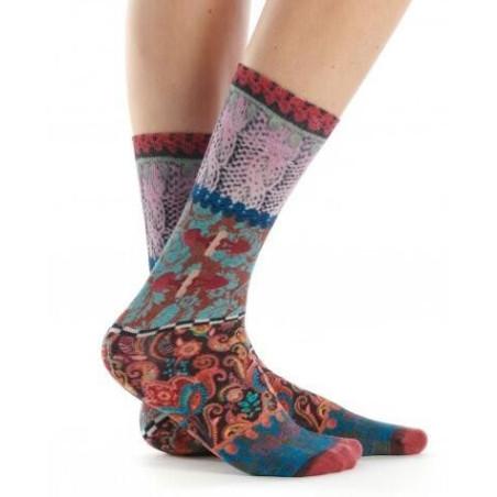 Socquette Camouflage rose Berthe dos