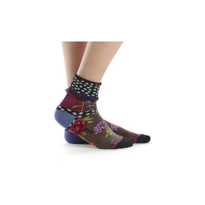 Chaussettes Revers Dub et drino Precious Bouquet et pois