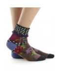 Chaussettes Revers Dub et drino Precious Bouquet et pois