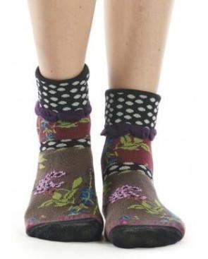 Chaussettes Revers Dub et drino Precious Bouquet et pois