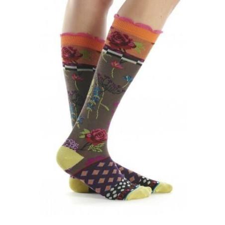 Mi bas Precious Dub et Drino coton fleurs Patchwork