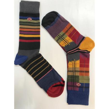 2-paires-de-chaussettes-Dub-et-Drino-Mix-MAx-Plaide-rigolo