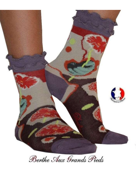 Chaussettes Tulipes Frou frou Berthe aux grands pieds
