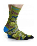 Chaussette Ruban Rouge Savane Zèbre et léopard