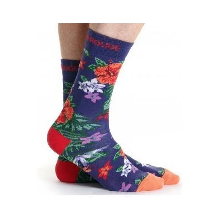  chaussettes-ruban-rouge-bouquet-fleuri-ibis-RUBAH14