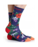 Chaussettes ruban rouge orchidées