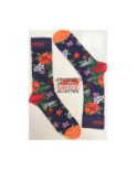 Chaussettes ruban rouge orchidées