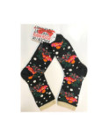 Chaussettes Pois et orchidées Ruban Rouge