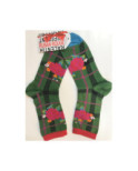 Chaussettes Ruban Rouge verte tartan rose