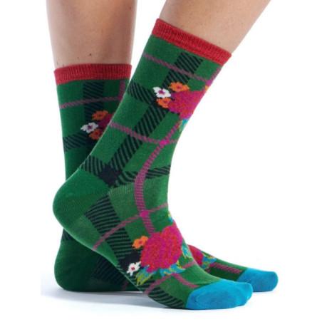 Chaussettes Ruban Rouge verte tartan rose