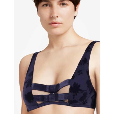 soutien gorge audacieuse Bleu Flocké