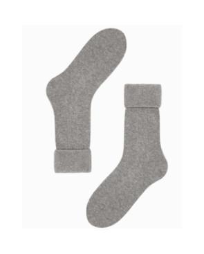 Chaussettes laine et cachemire gris Le Bourget