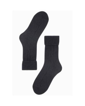 Chaussettes laine et cachemire noire Le Bourget