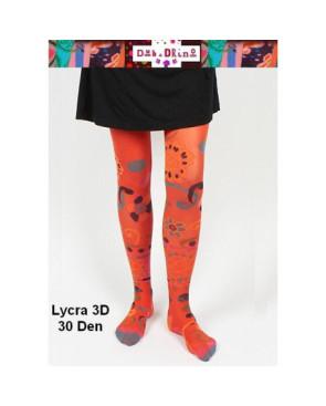 collant lycra Dub et Drino Kenzo Oranger