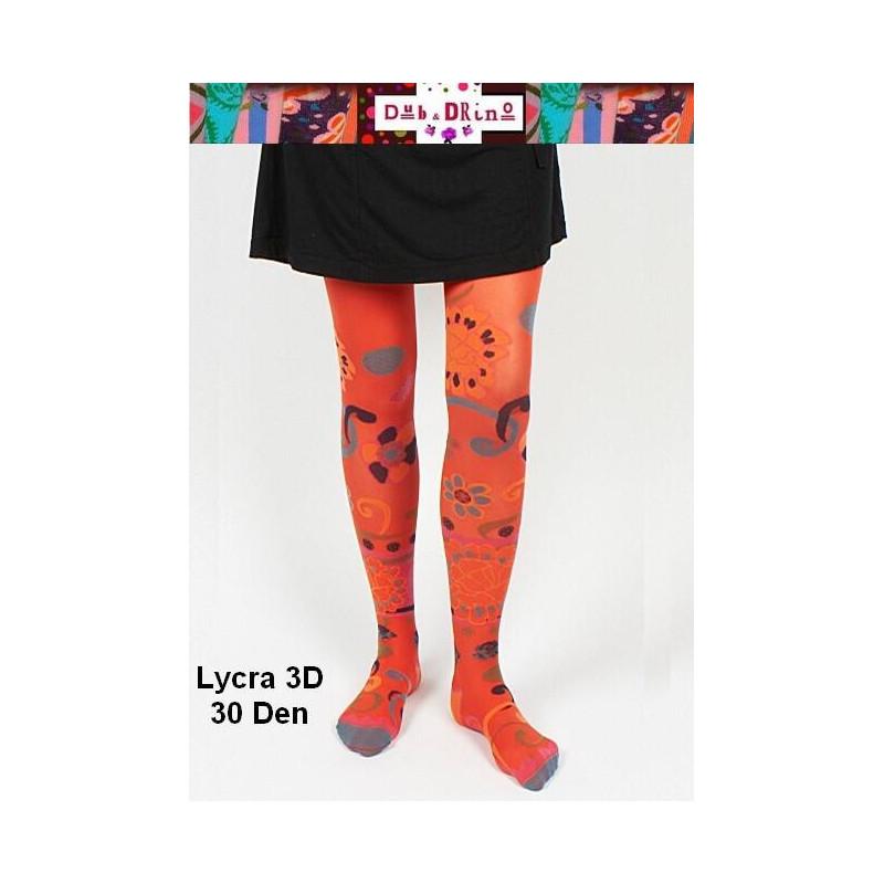 collant lycra Dub et Drino Kenzo Oranger