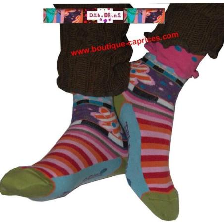 Chaussettes Du et Drino marguerite Seventy
