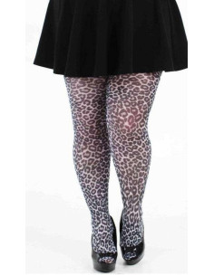 collant Pamela Man  taille spéciales small leopard naturel