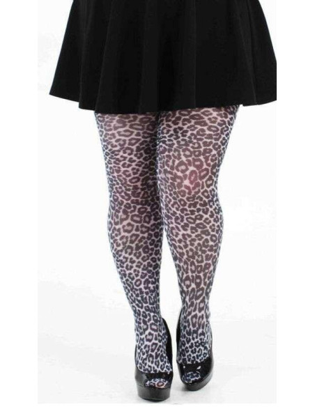 collant Pamela Man  taille spéciales small leopard naturel