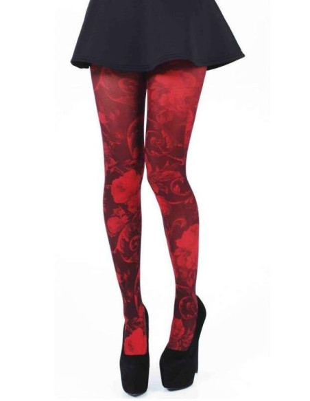 Collant Twillight Rouge Pamela Mann