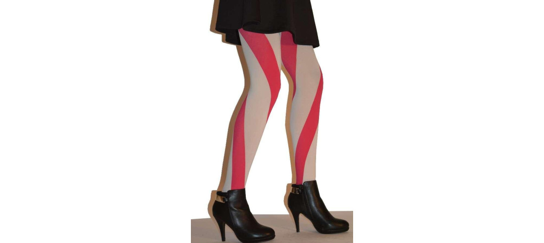 collant spirale Rouge