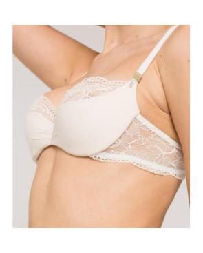  soutien gorge balconnet maison lejaby ivoire chic brillant swarkowski